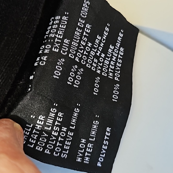 Men's ANDREW MARC Additions Saks Fifth Ave Black Leather lined Jacket Coat M - Picture 14 of 16